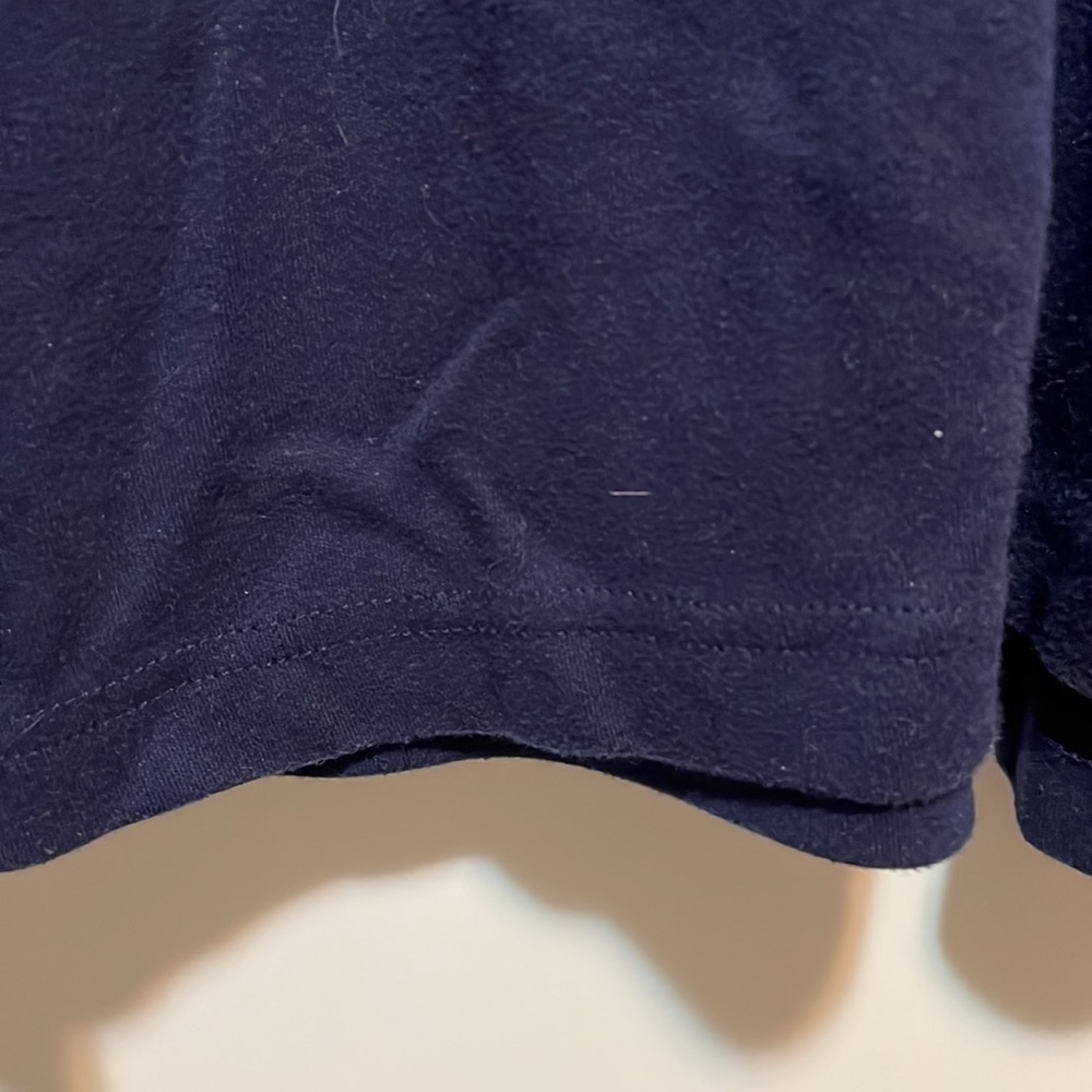 Mens navy blue high neck shirt - Picture 5 of 6